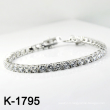 Fashion Silver Micro Pave CZ Setting Jewellery Bracelet (K-1795. JPG)